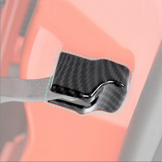 Car Door Stopper Buckle Cover Trim For Ford Mustang 2015-2025 Accessories Carbon