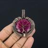 Ruby Pendant Gemstone Jewelry, 999 Copper Wire Wrapped Handmade Pendant, Latest Design Jewelry