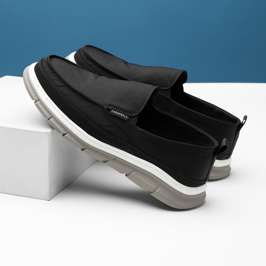 2025 direct supply new summer breathable ice silk light leisure deodorant one-pedal canvas shoes driving loafers