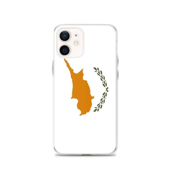 Coque iPhone - PIXELFORMA - iPhone 12 - Drapeau de Chypre - Silicone souple - Protection complète