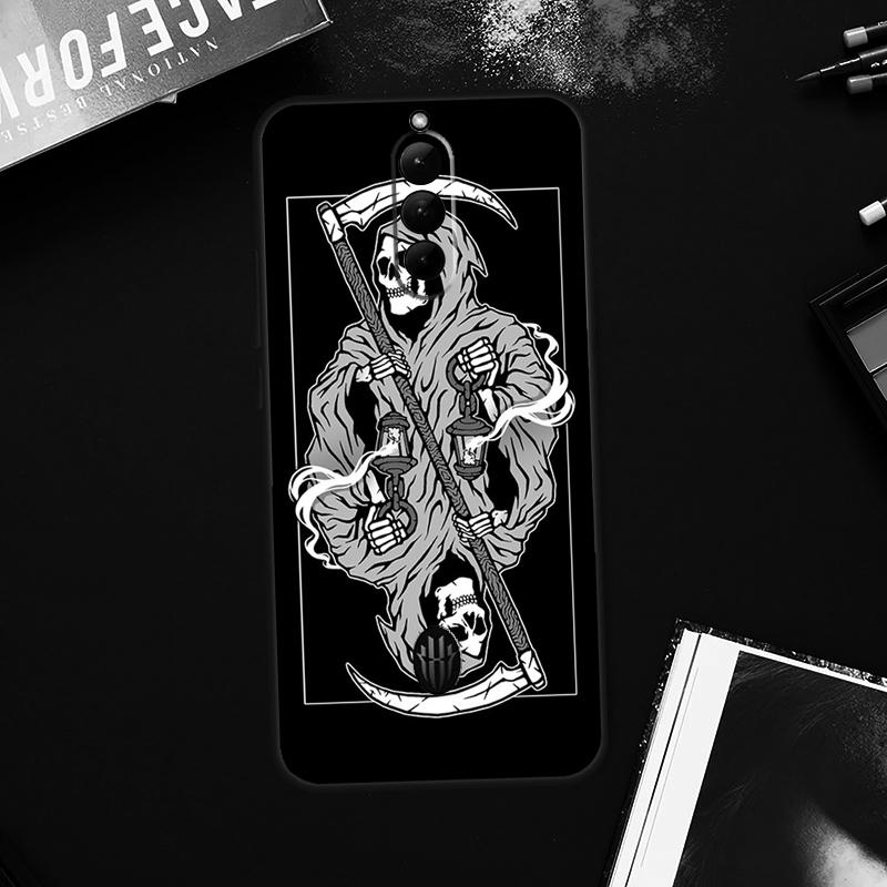 Death Tarot Case For ZTE Nubia Red Magic 9 8 8S Pro Plus RedMagic 6 7 Pro 6S 7S Pro 5S 6R 5G Back Cover