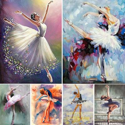 DIY 5D Diamant Malerei Ballett Frau Kit voller Bohrer Stickerei Mosaik Kunst Porträt Bild mit Strass Home Decor Geschenk