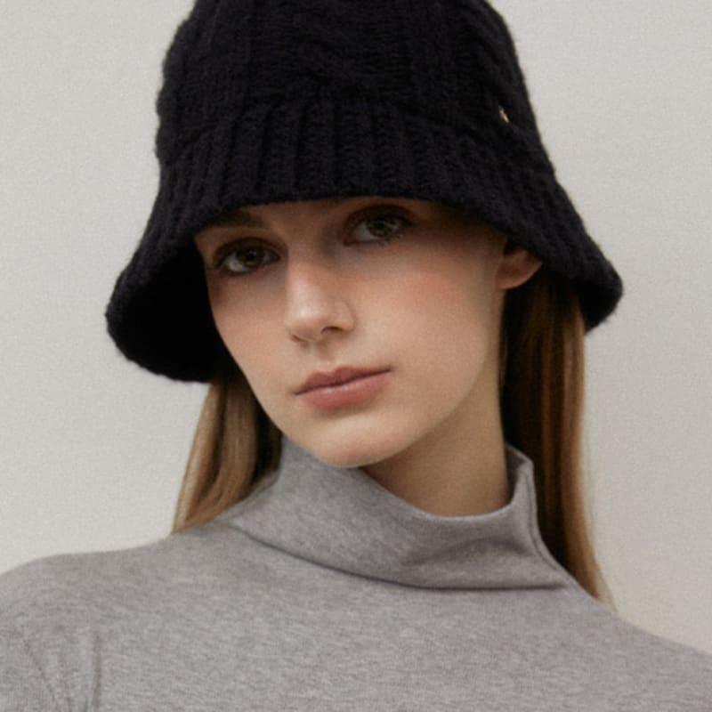 Tatiana Classic Cable Knit Bucket Hat HT8165 2 Colors