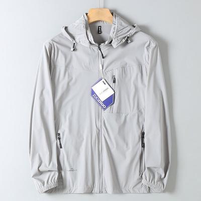Men's Lightweight Breathable Sun Protection Jacket for Summer Outdoor Casual Wear with Hood, Cool and Trendy