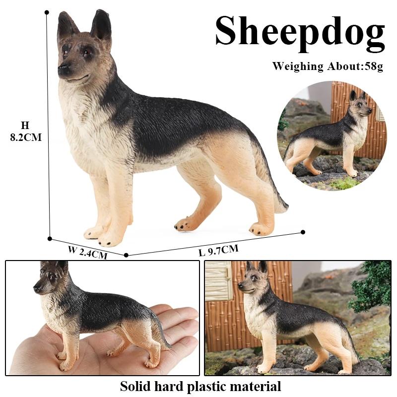 Oenux Dog Animals Model Husky Pug Pomeranian Rottweiler Chihuahua Action Figure Puppy Figurines PVC Cute Collection Toy Kid Gift