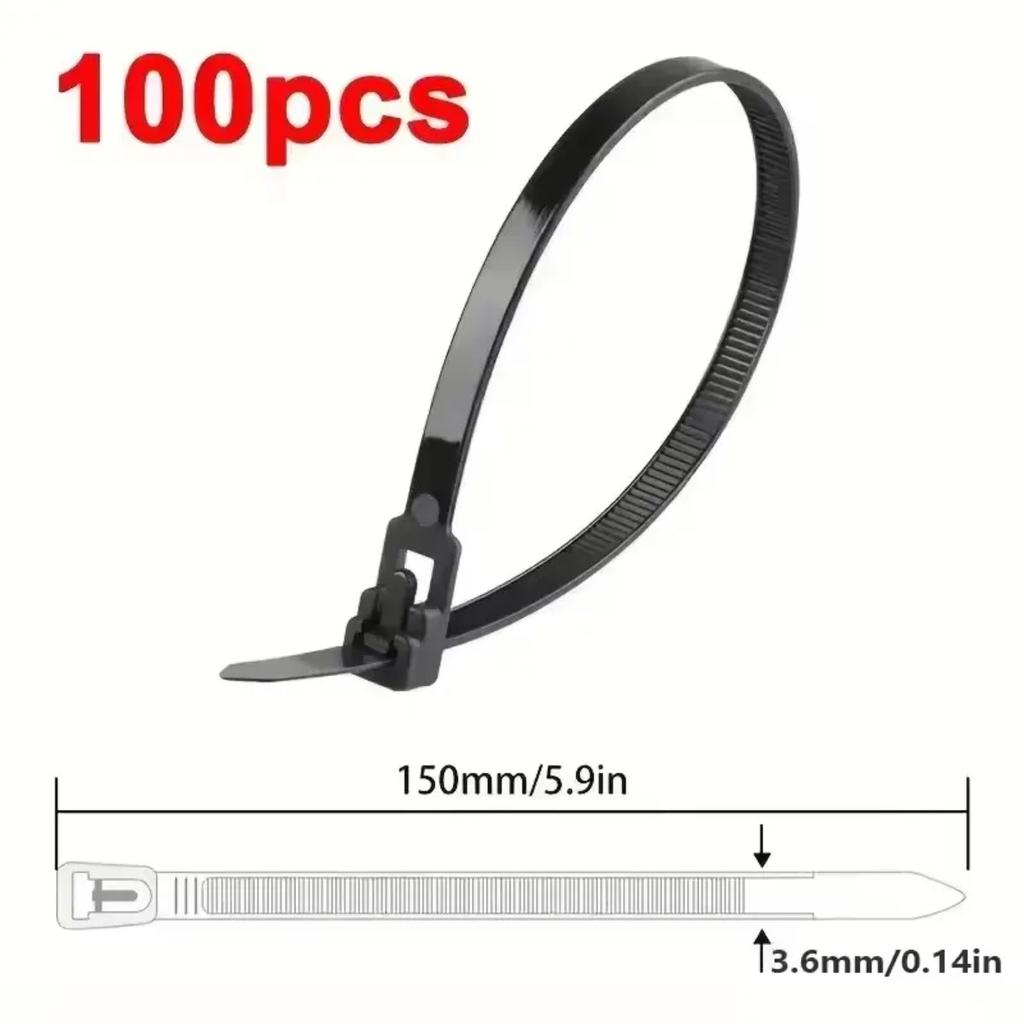 Reusable Cable Ties Nylon Material Removable Design Adjustable Ties for Home Office Cable Organizer Marker Cable Tidy Durable