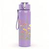 1PC Wild Daisy Floral Field 750ml Color Plastic Sports Water Bottle Leakproof Flip Straw Lid For Sports Office Home Use