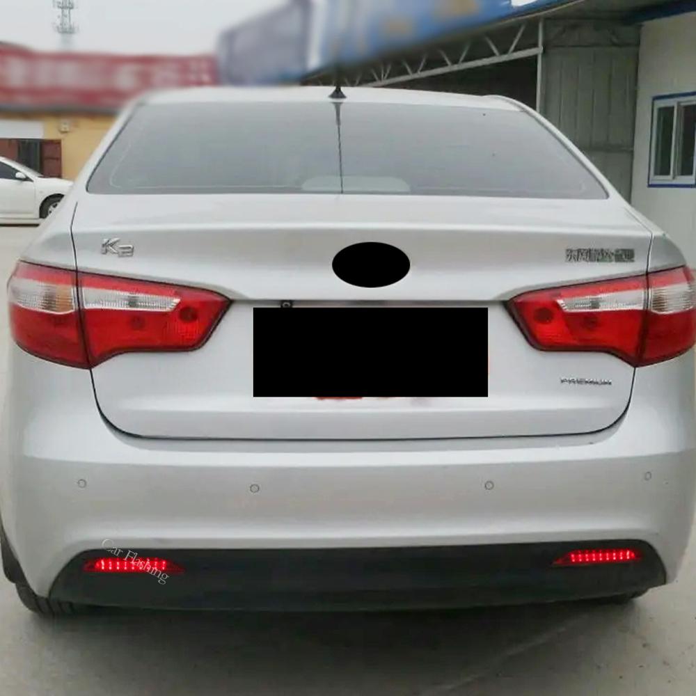Car Rear Bumper Reflector Lamp for Kia Rio K2 Sedan 2011 2012 2013 2014 Park Brake Light Tail LED Warning Light