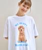 TRIP LE SENS My Puppy Oversized Short Sleeve Tee_Charcoal