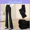 Womens Thickened Flared Pants With High Waist For Casual Office Wear