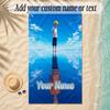 Beach TowelNaruto Custom Name Text Personalized Soft Towel for Beach Pool Indoor Home Decor Gift