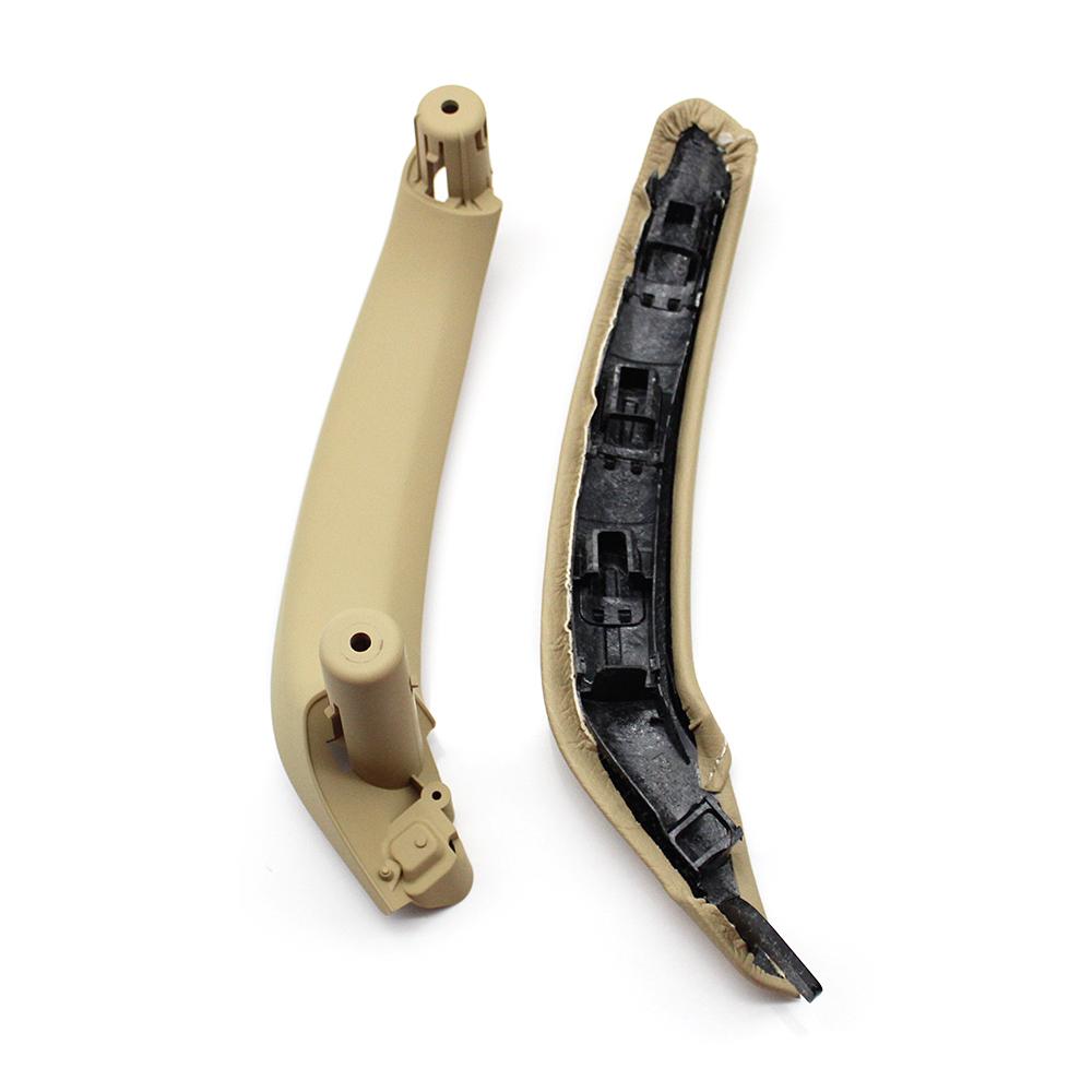 LHD RHD Interior Passenger Door Pull Handle Leather Cover With Inside Handle Assembly For BMW X3 X4 F25 F26
