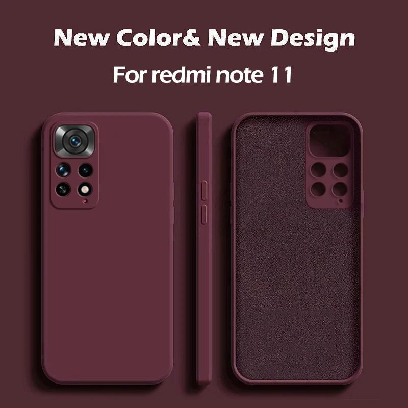 

Redmi Note 11 11s Pro Note11 Pro plus 5g Case Square Liquid Silicone Soft Cover For Xiaomi Redmi Note 11 Pro Note11 Pro