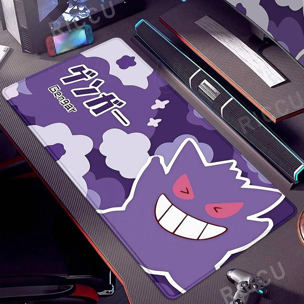 Anime Desk Mat Pokmon Gengar Bulbasaur Jigglypuff Keyboard Pad Large Mousepad Cute PC Accessories XXL Gamer Cabinet Mouse Pad