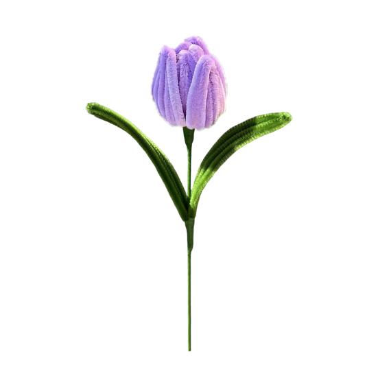 Acul de curățat pipe Finisat Flori Lalea Flori Artificiale Handmade Meșteșug Cadouri pentru Femei Mamă Soție