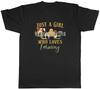 Just a Girl Who Loves Farming Mens T-Shirt Tee Gift Top