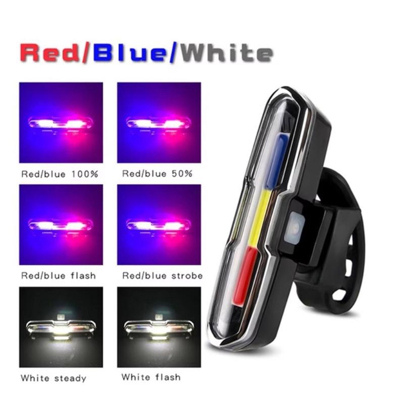 USB Rechargeable Bike Flashlight Lamp Safety Warning Taillight LED Bicycles Watertight Tail Light, Bicycles Rear Light