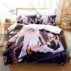 Popular Ninomae Ina'nis Duvet Cover + 2 Pillowcases, Tako Tentacle Design Bedding Set All Season Use for Ina'nis Enthusiasts