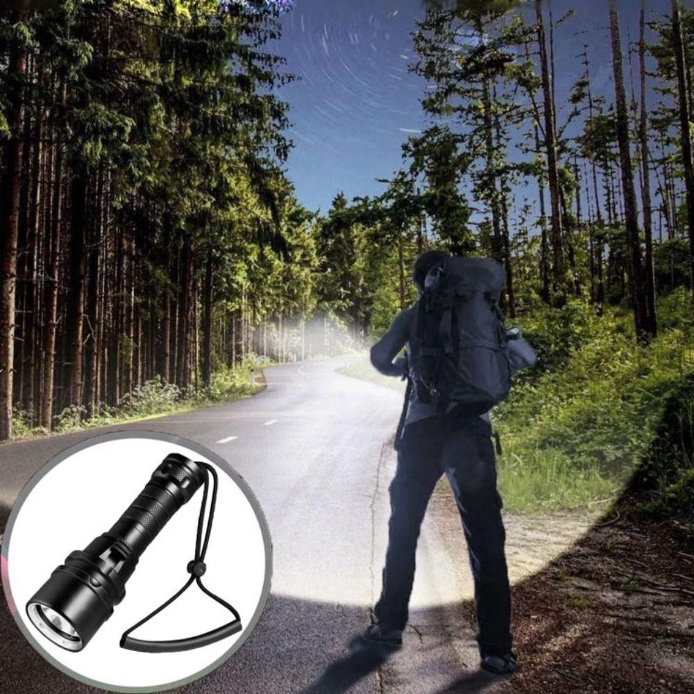 IP68 Waterproof Professional Diving Light High Power LED Diving Flashlight  Outdoor Activities