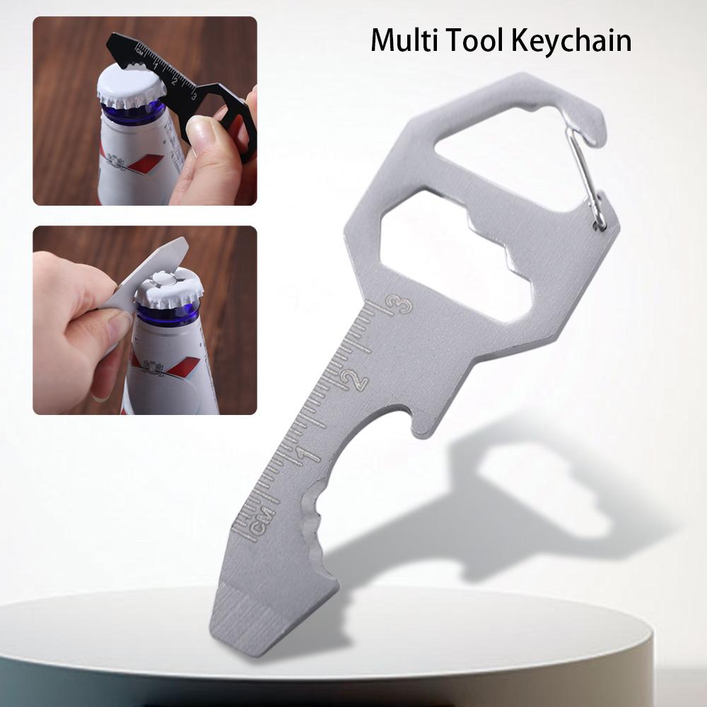 Screwdriver Multi-use Mini Tool 6 In 1 Multi Tool Keychain Pocket Size Utility Gadget Hiking