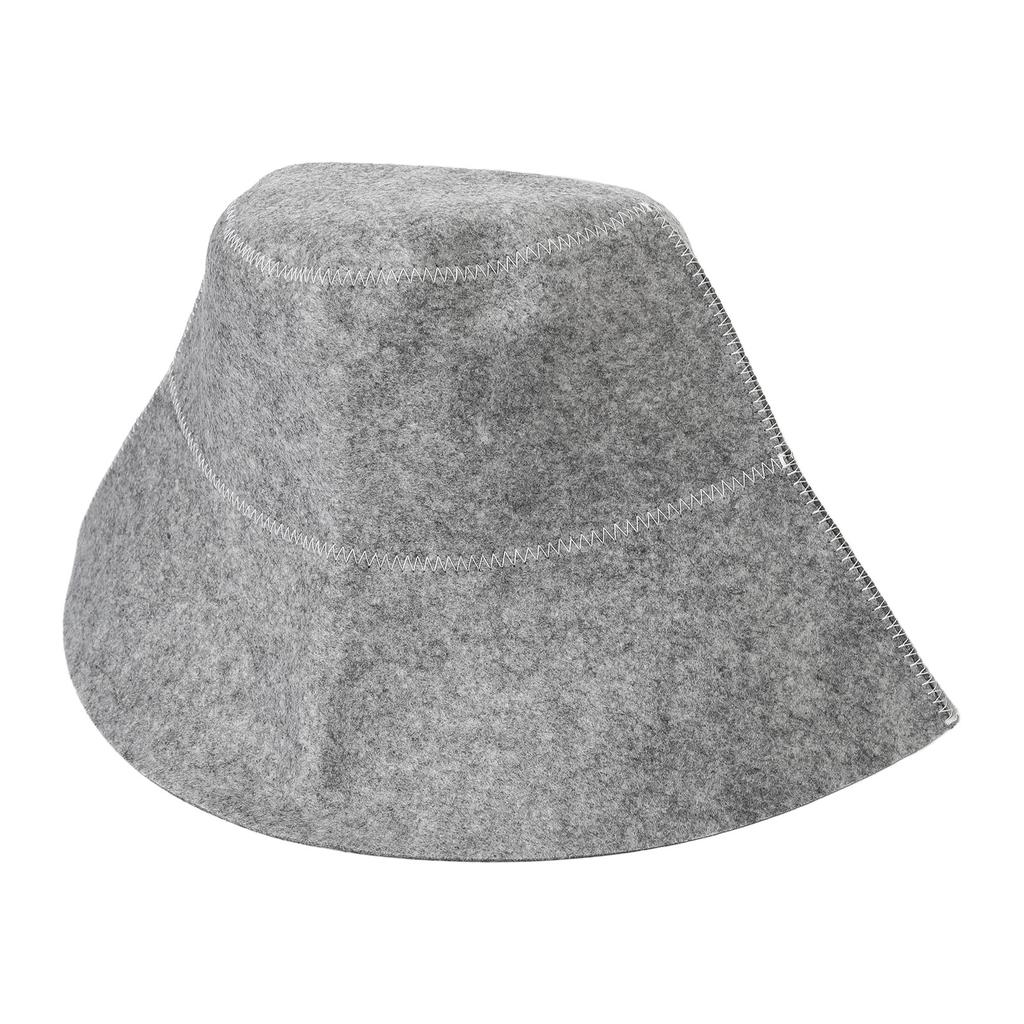 2 SZT Czapki do sauny Filc Zagęszczający Wchłanianie wody Wygodne Oddychające Filcowe czepki pod prysznic do akcesoriów kąpielowych Szary