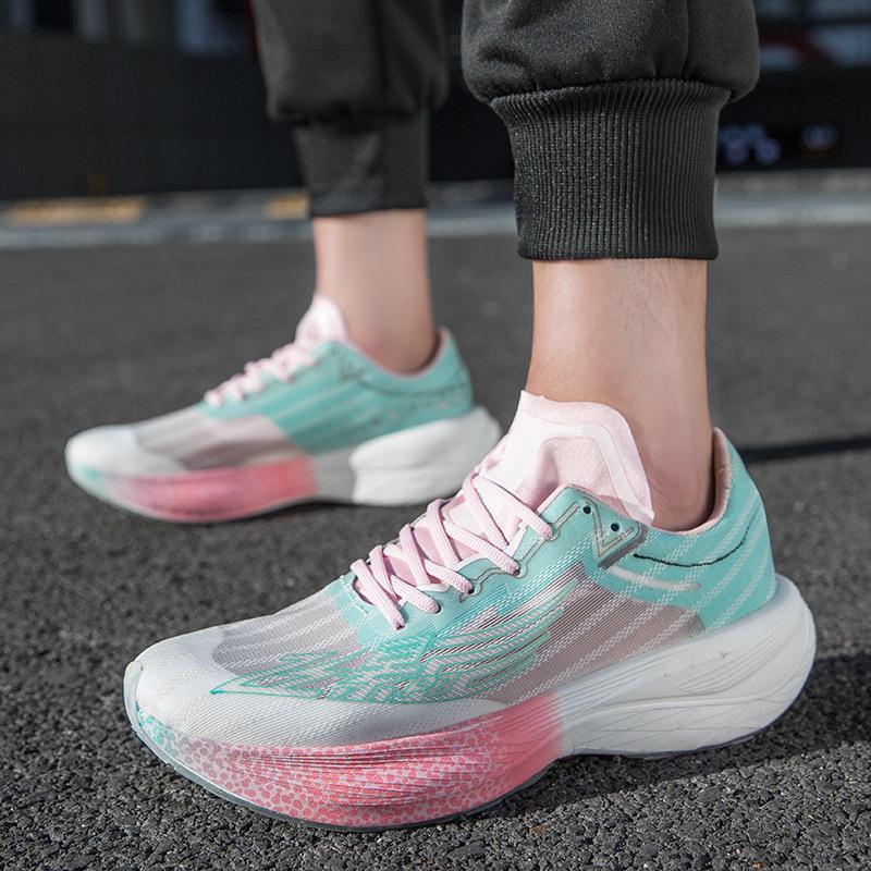 Flying PB full palm carbon board running shoes male students racing professional track and field sports sports shoes children ultra-light runni