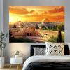 2D Flat Banner, 1 Piece - Jerusalem Golden-roofed Morning Design Tapestry - Durable Polyester fabricDJH