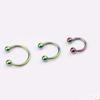 Fashion Helix C Shape 1 Pcs Stud Earrings Ball Hoop Nose Rings Jewelry Body Piercing Lip Rings