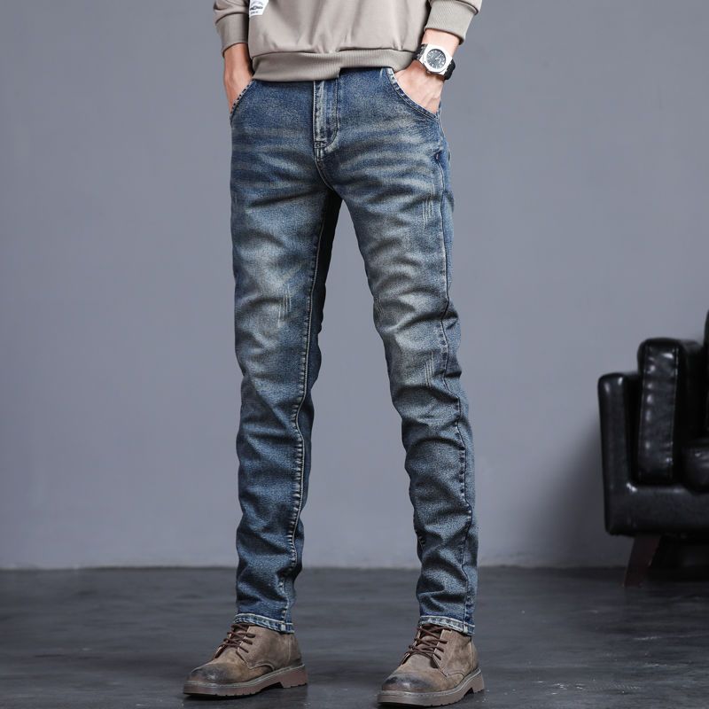 Neue Herren Stretch Skinny Jeans Mode Lässig Baumwolle Denim Slim Fit Hose Männliche Koreanische Hose Streetwear Markenkleidung