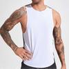 Men Gym Jogging Vest Tank Basketball Sport Wear Male Running Sleeveless Shirt Muscle Fit Top Training Outdoor Clothes Breathable