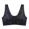 Women's Plus Size Underwear Sexy Push Up Bras Wireless Front Closure Brassiere Deep V Lace Bra Tops Thin Cup Sexy Lingerie