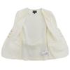 GIORGIO ARMANI Linen Blend Jersey Double Breasted Blazer Jacket Women's Size 36 3DAG51 AJJZZ 23 Jacket 36 whiteUsed