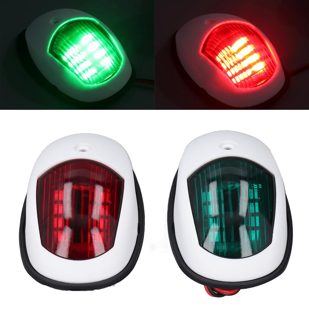 2 Pcs LED Boat Navigation Light Green   Red Port 1NM Visibility IP66 Waterproof LED Boat Bow Lights  1224V