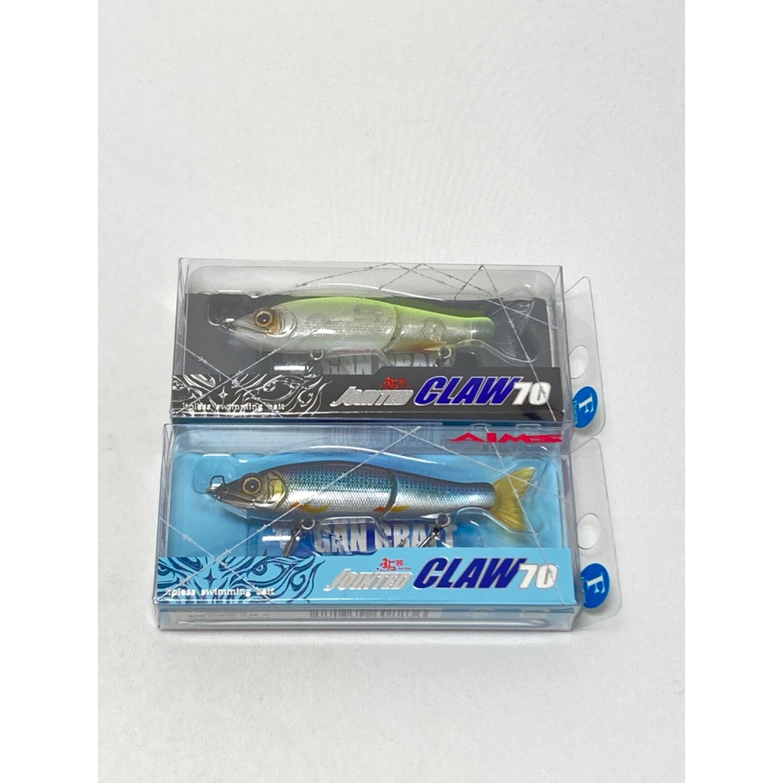 Used GAN CRAFT Jointed Claw 70 #08 Clear Head Chart/#AS-01 Konoshiro 2-piece set lure