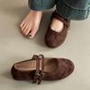 Fashion retro style Mori Mary Jane shoes women's 2025 spring and autumn new French retro single shoes with skirts and small leather shoes