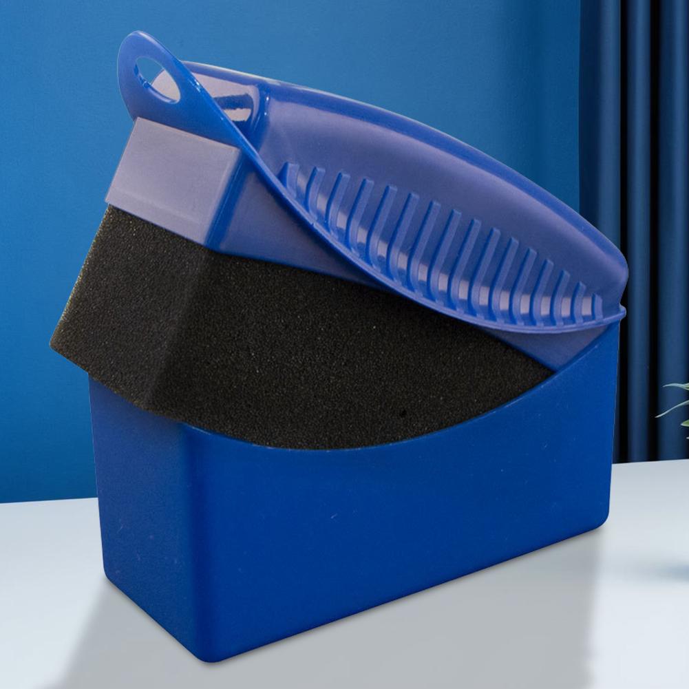 2 Stück Auto Reifen Wachsen Polieren Reinigen Wischtuch mit Bezug Autoreifen Reinigungs Schwamm Reifenwasch Wischer Wassersaug Schwamm Pad