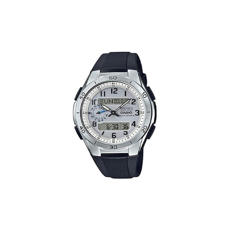 

Casio CASIOEDIFICE series WAVECEPTOR series 100 meters waterproof solar quartz movement resin strap Japanese and Korean watch men s WVA-M650-7AJF білий