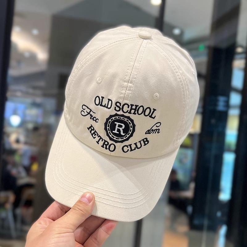 Spring and Autumn New Hat Women's Embroidery Letter Cotton Baseball Cap Street Versatile Cap Men