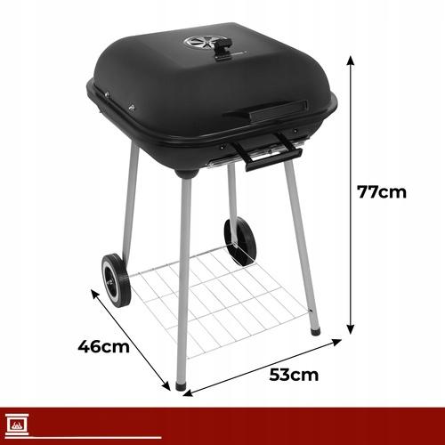 Garden Grill with Cover 53x77x46cm Kaminer