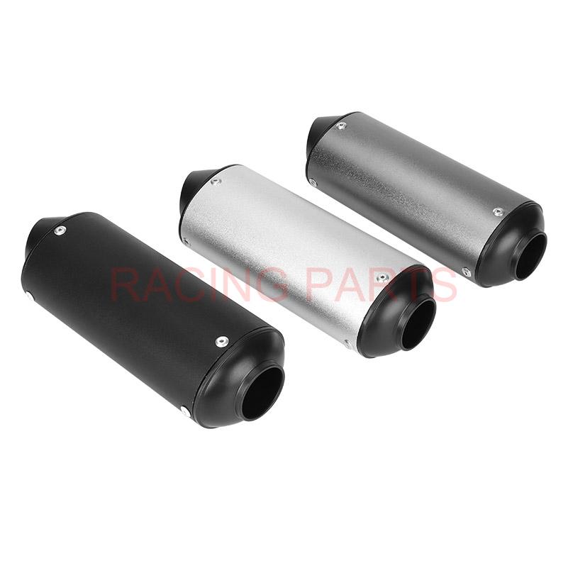 38mm 32mm 28mm Motorcycle Exhaust Muffler Tip Pipe for 125 150 160cc Dirt Pit Bike ATV black Grey Kayo BSE