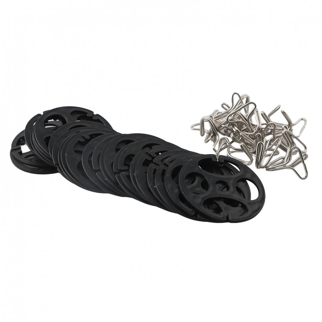48Pcs Car Seat Cover Fasteners Metal Hooks Set for Secure Installation