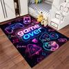 Retro gaming neon aesthetic carpet Yoga living room room decor children's crawling mat doormat area rug games mat