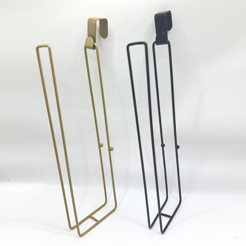 1Pcs Iron Wall Mounted Bathroom Kitchen Organizer No Drill Paper Towel Holder Hanging Tissue Rack for Toilet Vanity Storage