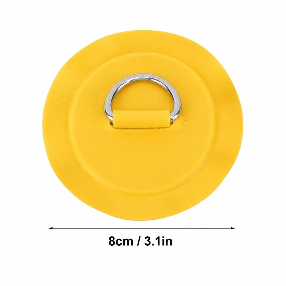 4PCS Round PVC Patch Lightweight Inflatable Boat D Ring Practical Kayak D Ring  for Kayak