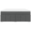 Maison Exclusive - Sommier à lattes de lit avec matelas Gris foncé 180x200cm Tissu