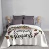 Best Wishes , Warmest Regards New Arrival Fashion Leisure Warm Flannel Blanket Best Wishes Warmest Regards Comedy Tv Show