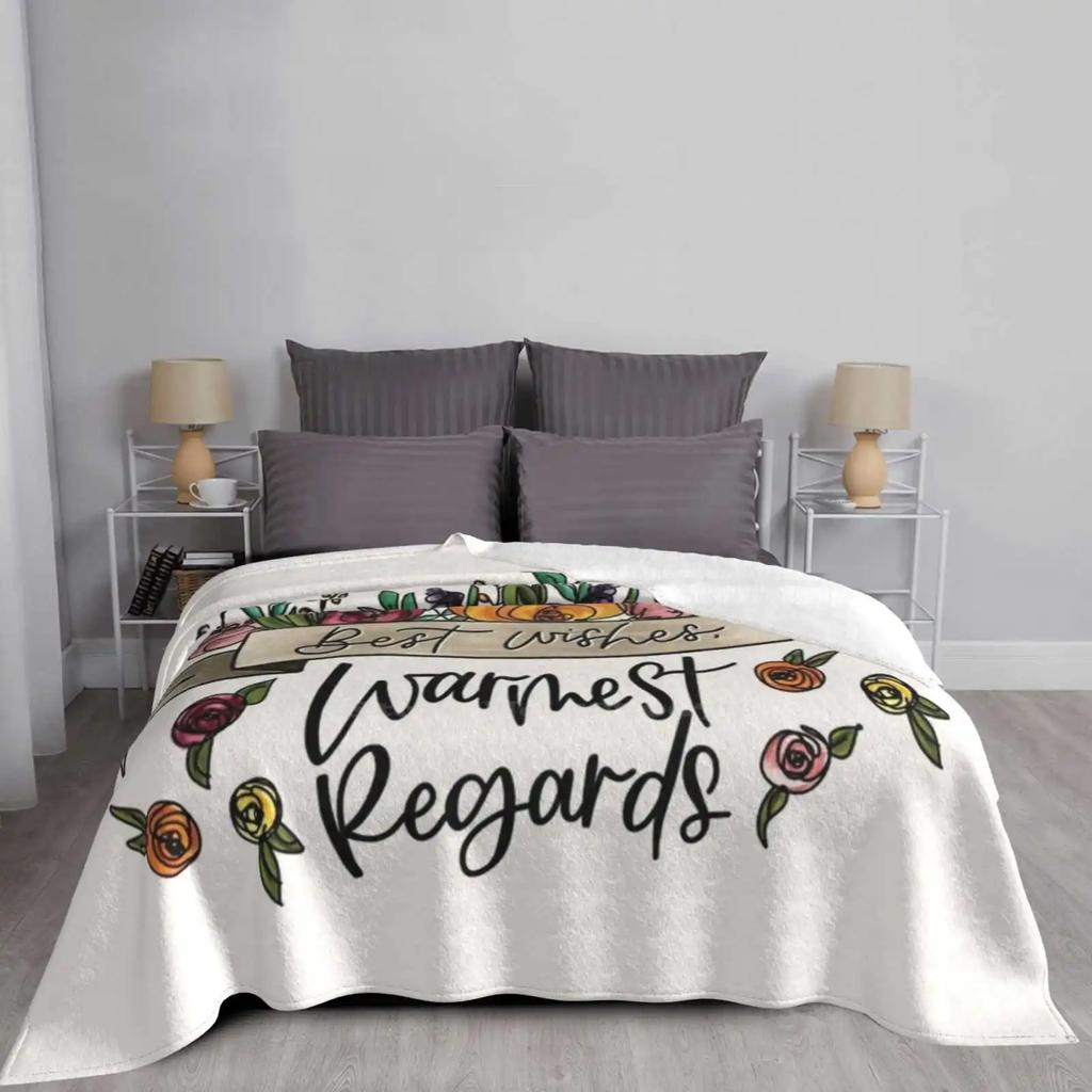 Best Wishes , Warmest Regards New Arrival Fashion Leisure Warm Flannel Blanket Best Wishes Warmest Regards Comedy Tv Show