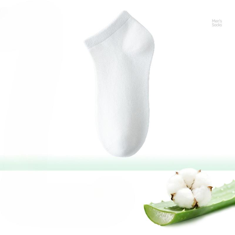 Men's Cotton Socks for Summer - Odor-resistant Pure Cotton Short Socks, Thin and Breathable Short Socks, Antibacterial Short Tube Cotton Socks