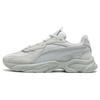 Rs-Connect Fabric Two-Layer Cowhide Pu Comfortable Mid-Top Lifestyle Casual Shoes Unisex Casual Shoes Light-Gray 375151-06