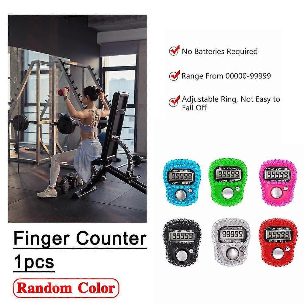 Random Color Finger Counter Mini Button Plastic Shell Accurate